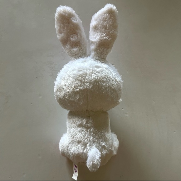 Ty Beanie Boos Collection RETIRED Carrots the White Bunny Rabbit Plush - Picture 4 of 8